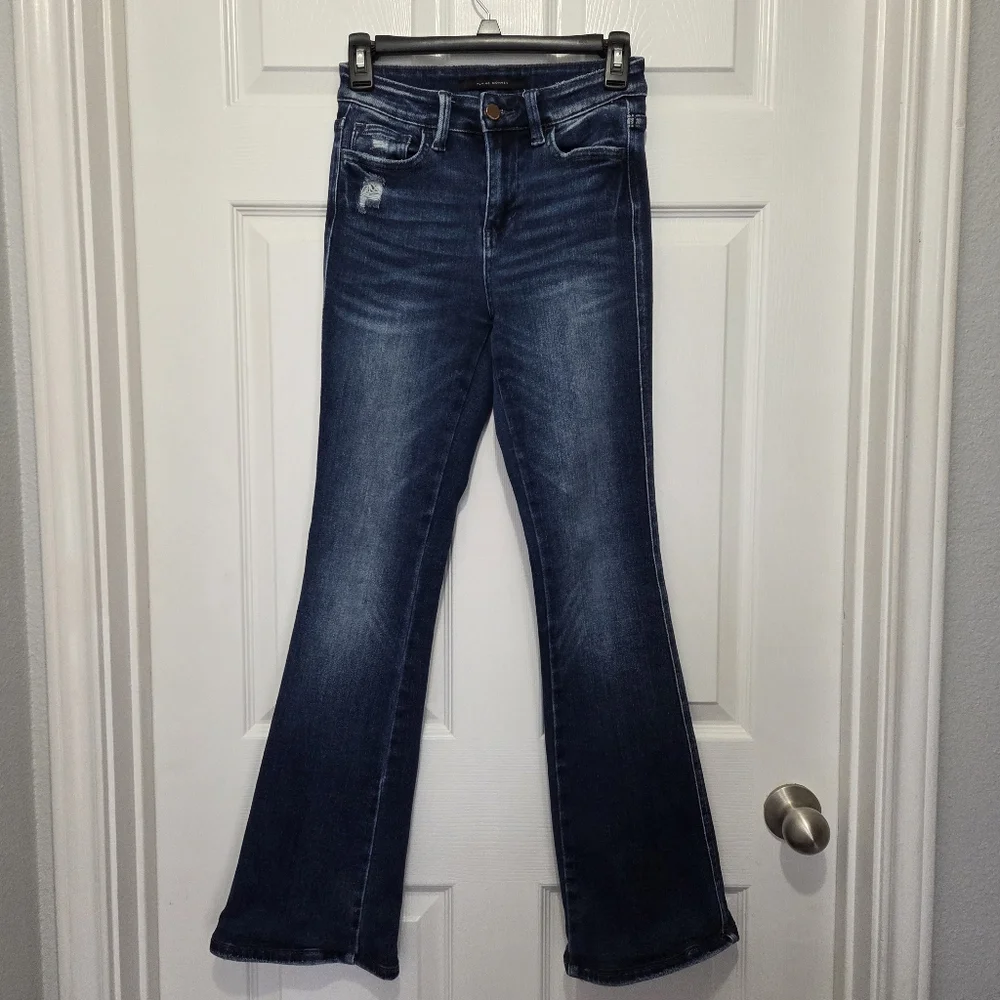 Flying Monkey High Rise Bootcut Stretch Dark Wash Denim Jeans Size 24 Western - Picture 3 of 12